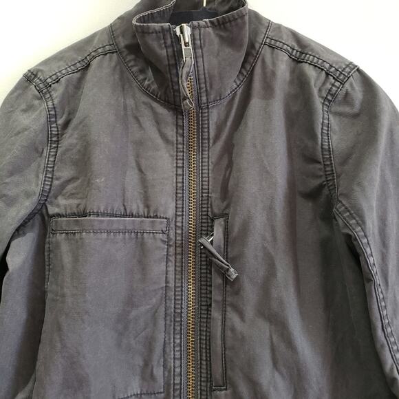 Madewell Fleet Utility Jacket XS Utility Military Cargo Cinched Waist Gray - Picture 5 of 16